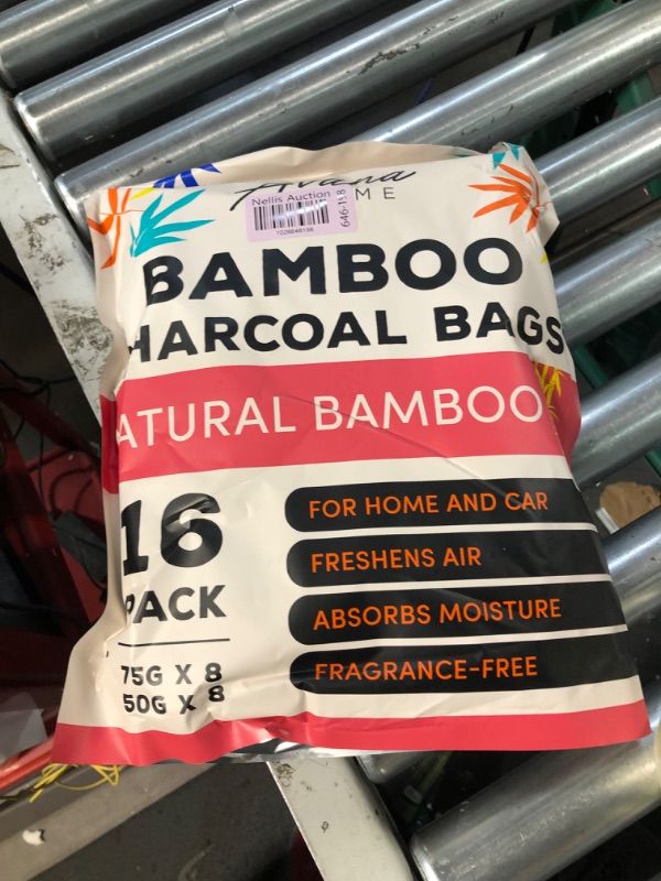 Photo 2 of (16 Pack) Bamboo Charcoal Air Purifying Bag - Charcoal Bags Odor Absorber, for Car, Home & Shoes - Activated Charcoal , Fragrance-Free Odor Eliminator (8x75g, 8x50g)