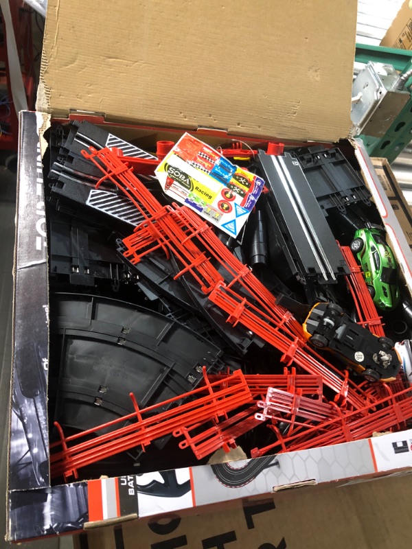 Photo 1 of ***USED - LIKELY MISSING PARTS - UNABLE TO TEST***
Slot Car Race Track Set Electric Powered Super Loop Speedway with Four Cars for Kids with Sounds and Light Dual Racing Adult-Slot Car Set