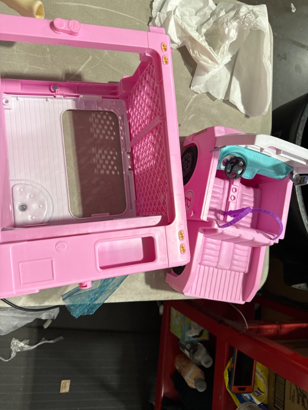 Photo 2 of *** MISSING PARTS READ NOTES******Barbie Camper 3-in-1 DreamCamper Toy Playset T