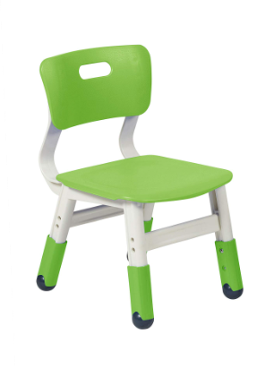 Photo 1 of ***ONLY ONE CHAIR*** ECR4Kids Classroom Plastic, Kids Adjustable Seat Height Chairs, Grassy Green