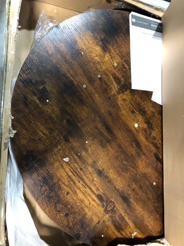 Photo 1 of YITAHOME Round Lift Top Coffee Table, Coffee Tables with Living Room Rustic Brown