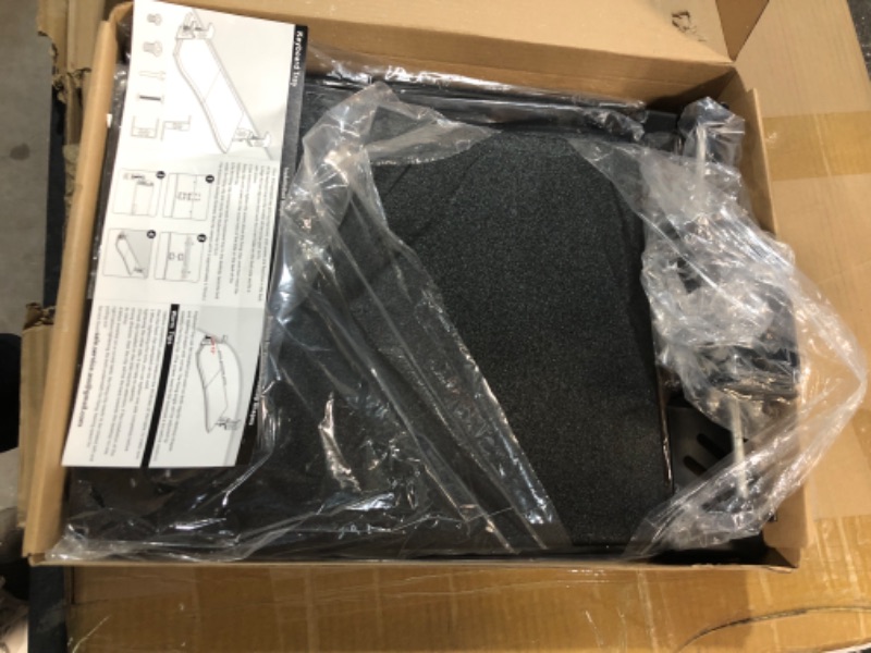Photo 1 of LETIANPAI Keyboard Tray Under Desk,Pull Out Keyboard & Mouse Tray with Heavy-Duty C Clamp Mount,