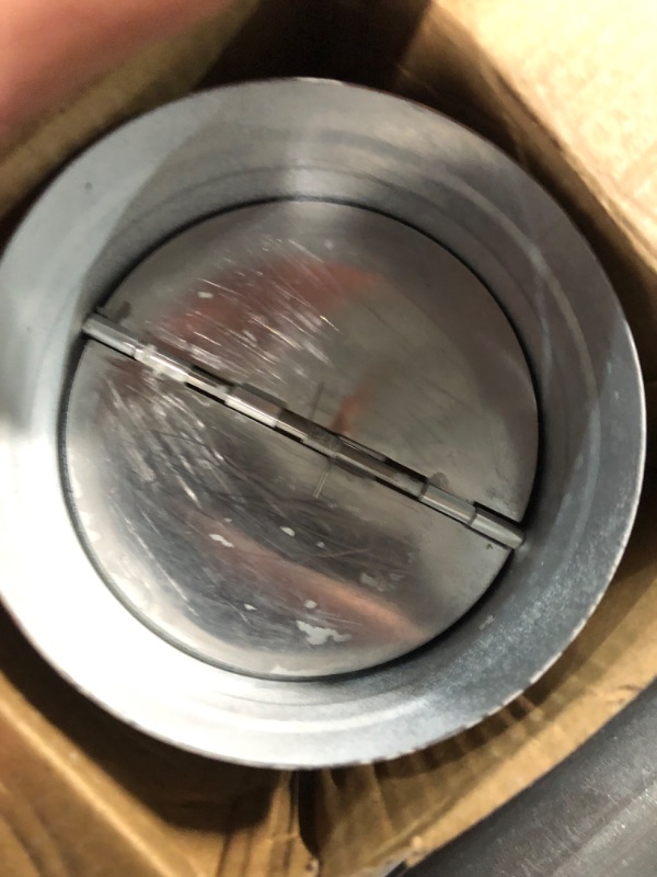 Photo 1 of FRESH SPEED 4-Inch Backdraft Damper Shutter Inline Spring Loaded for Dryer Duct 4-Inch 100mm