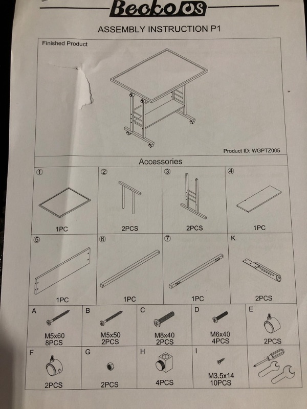 Photo 2 of Becko US Jigsaw Puzzle Table Puzzle Board with Cover Puzzle Easel Tilting Table with Height Adjustment for Up to 1500 Pieces, Enclosed with 4 Wheels