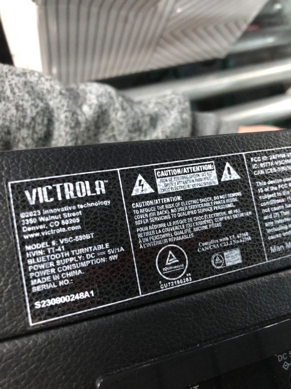 Photo 1 of (OPENED BOX FOR INSPECTION)  Victrola Portable Suitcase Record Player with Bluetooth