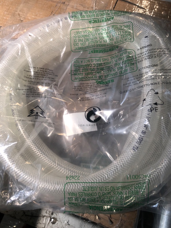 Photo 3 of 1" ID x 10 Ft High Pressure Braided Clear PVC Vinyl Tubing Flexible Vinyl Tube, Heavy Duty Reinforced Vinyl Hose Tubing, BPA Free and Non Toxic