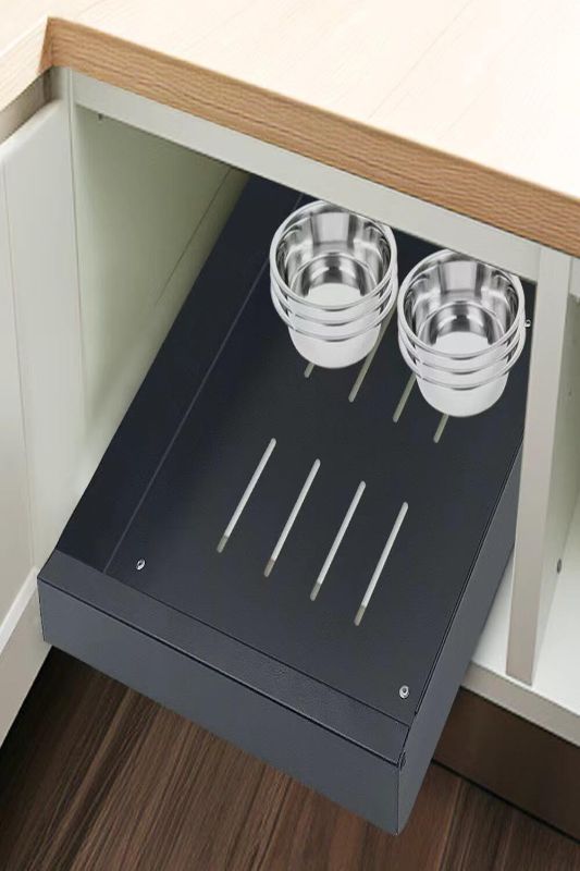 Photo 1 of HIKITMATE Pull out Cabinet Organizer, Carbon Steel Cabinet Drawers Slide Out, ?9.8" W X16.9 DX2.7 H?