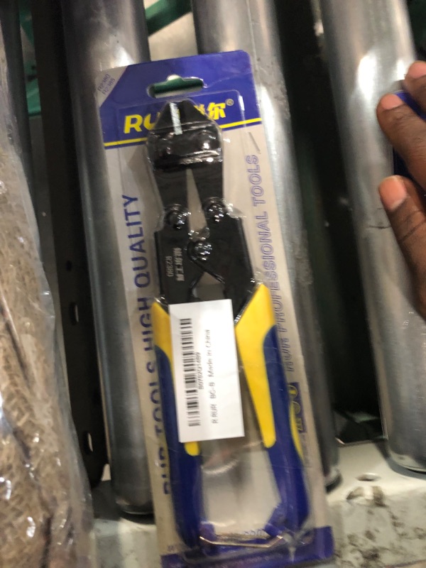 Photo 1 of 8-Inch Mini Bolt and Wire Cutter - T8 alloy steel jaws, Bi-Material Handle with Soft Rubber Grip