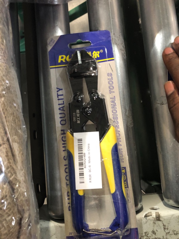 Photo 1 of 8-Inch Mini Bolt and Wire Cutter - T8 alloy steel jaws, Bi-Material Handle with Soft Rubber Grip