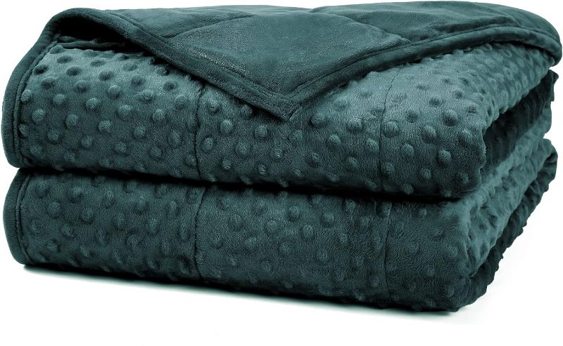 Photo 1 of Alomidds Weighted Blanket (48"x72",20lbs Twin Size - Green)