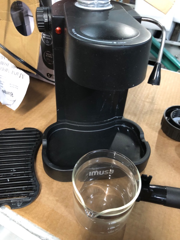 Photo 2 of ***PARTS ONLY NON REFUNDABLE***
IMUSA 4 Cup Electric Espresso/Cappuccino Maker 800 Watts - Black