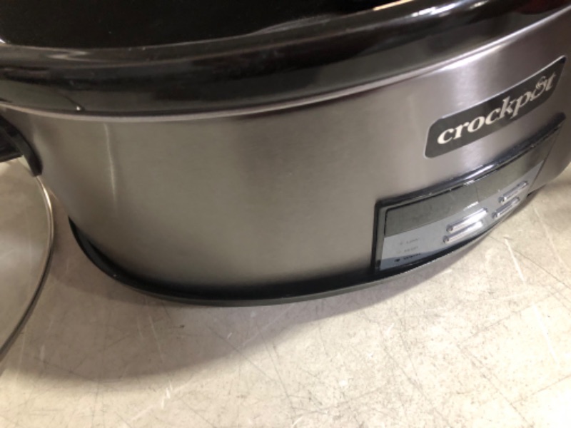 Photo 7 of ***NOT REFUNDABLE - NOT FUNCTIONAL - FOR PARTS ONLY - SEE COMMENTS***
Crock-pot Oval Manual Slow Cooker, 8 quart, Stainless Steel (SCV800-S) Stainless Steel 8 QT Cooker