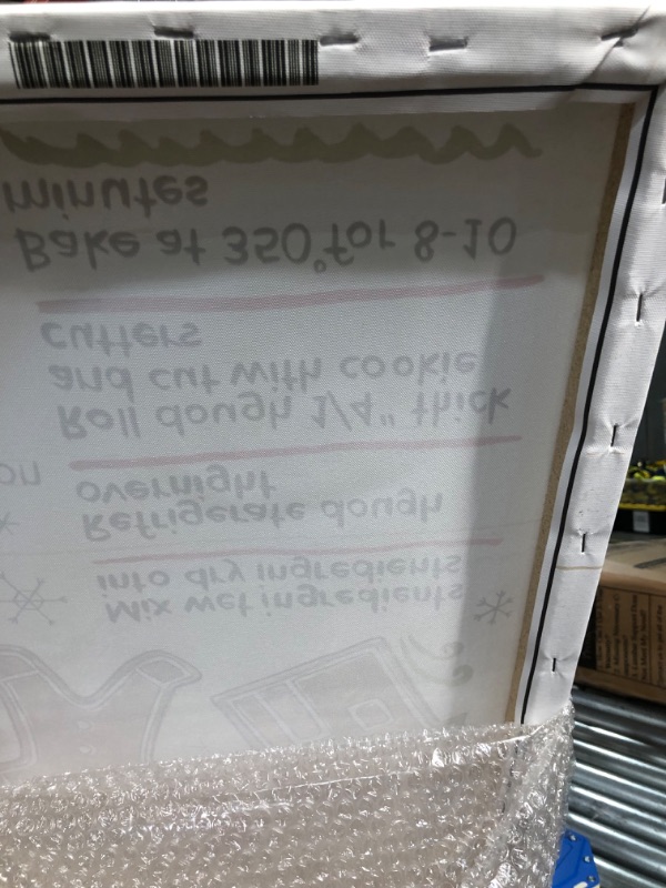 Photo 1 of ***USED***
Stupell Industries Homemade Gingerbread Cookies Holiday Cooking Instructions, Designed by Anne Tavoletti Canvas Wall Art, 24 x 30, Off- White
