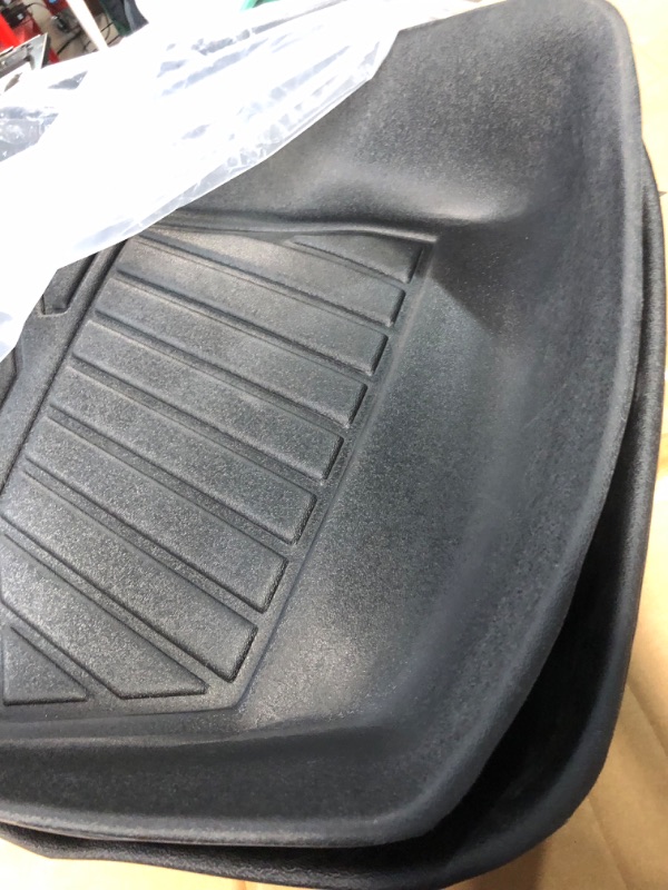 Photo 1 of YHTAUTO Automotive All Weather Floor Mats Compatible with Dodge Challenger 2011-2023 RWD Car Mats Custom Fit TPE Floor Liners Front & Back Seat, Black, Set of 4