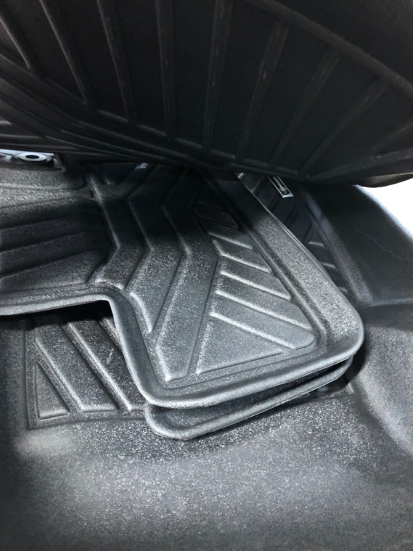 Photo 1 of YHTAUTO Automotive All Weather Floor Mats Compatible with Dodge Challenger 2011-2023 RWD Car Mats Custom Fit TPE Floor Liners Front & Back Seat, Black, Set of 4
