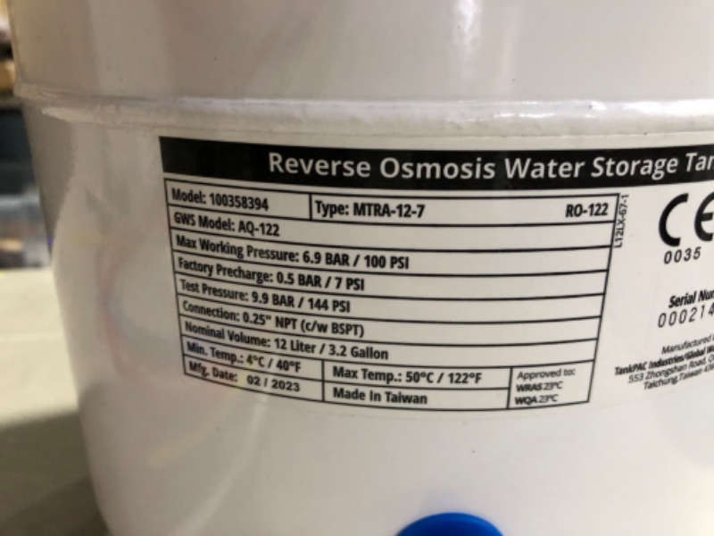 Photo 4 of ***USED - LIKELY MISSING PARTS - UNABLE TO TEST***
AQUASANA SMARTFLOW REVERSE OSMOSIS UNDER SINK FILTER