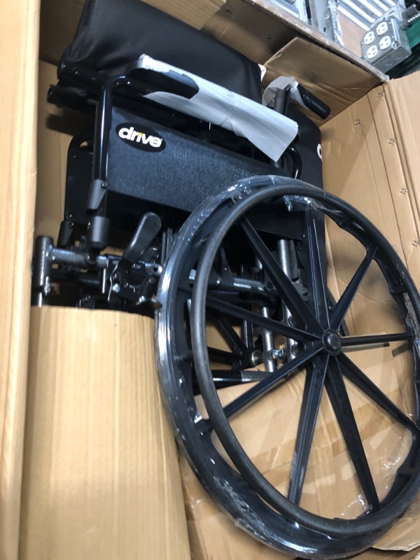 Photo 2 of Drive Medical K318DFA-ELR Cruiser III Lightweight Folding Wheelchair 