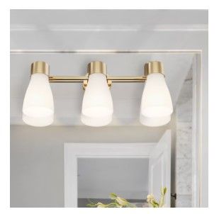 Photo 1 of *SEE NOTES*Origin 21 Elleson 22-in 3-Light Brushed Gold Modern/Contemporary Vanity Light
