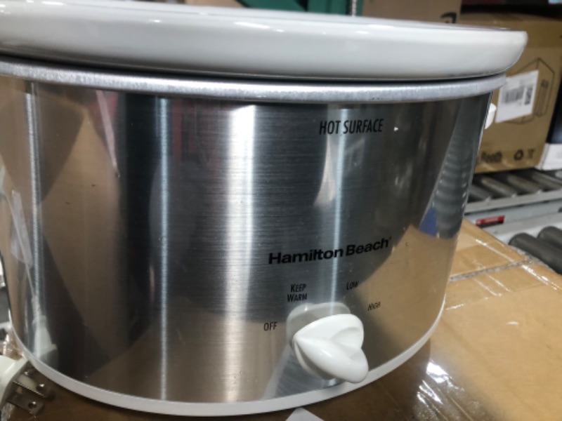 Photo 2 of * see all images *
Hamilton Beach 4-Quart Slow Cooker with Dishwasher-Safe Stoneware Crock & Lid