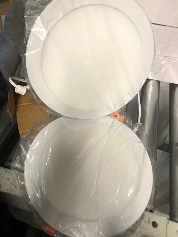 Photo 2 of ***USED - UNABLE TO TEST***
Amico 2 Pack 8 Inch 5CCT Ultra-Thin LED Recessed Ceiling Light with Junction Box, 2700K/3000K/3500K/4000K/5000K Selectable