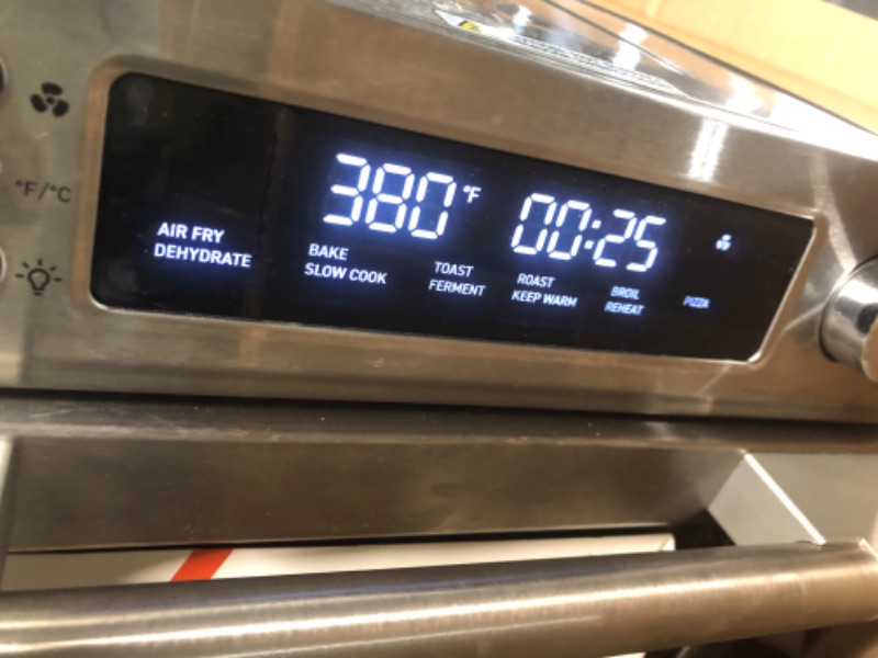 Photo 3 of ***DAMAGED - CORNERS DENTED - SEE PICTURES - POWERS ON***
COSORI Air Fryer Toaster Oven, 12-in-1, 26QT Convection Oven Countertop, Stainless Steel