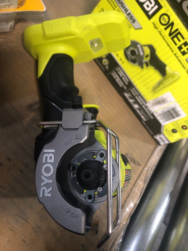 Photo 3 of Ryobi PSBCS02 ONE+ HP 18V Brushless Cordless Compact Light Weight Cut-Off Tool (Tool Only, Battery Not Included)