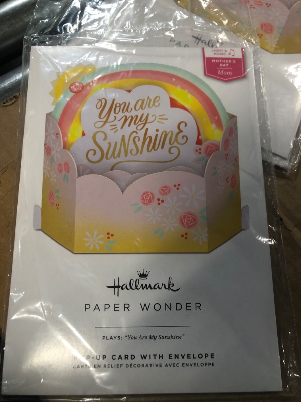 Photo 2 of Hallmark Paper Wonder Mothers Day Pop Up Card with Light and Sound (Plays You Are My Sunshine) You Are My Sunshine with Sound and Light