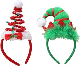Photo 1 of  2 Pack Christmas Headbands,Christmas LED Elf Headband