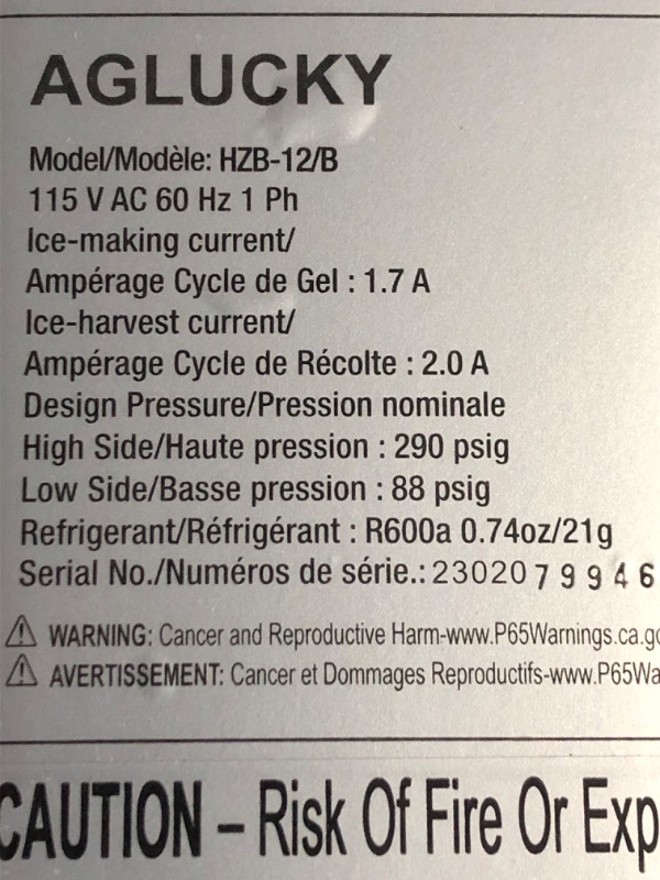 Photo 4 of * important * see clerk notes *
Kndko Nugget Ice Maker Countertop,34lbs/Day,Portable Crushed Ice Machine