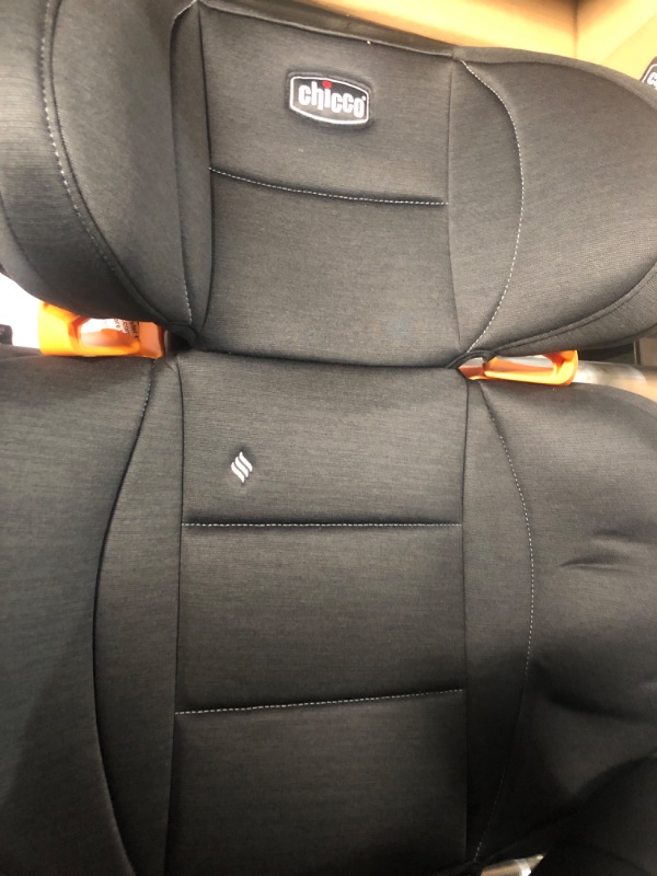 Photo 3 of Chicco KidFit ClearTex Plus 2-in-1 Belt-Positioning Booster Car Seat, Backless and High Back Booster Seat, for Children Aged 4 Years and up and 40-100 lbs. | Obsidian/Black KidFit Plus with ClearTex® No Chemicals Obsidian