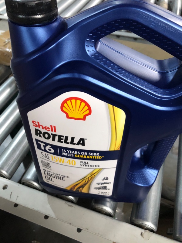 Photo 2 of (3 Pack) Shell Rotella T6 Full Synthetic Diesel Motor Oil SAE 15W-40, 1-Gallon