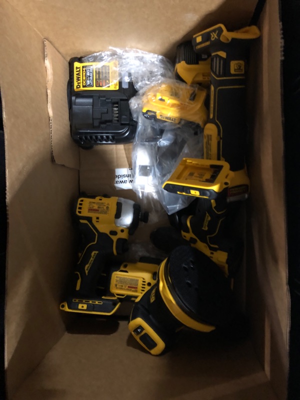 Photo 2 of (READ NOTES) DEWALT 20V MAX Cordless 7 Tool Combo Kit with TOUGHSYSTEM Case, (1) 20V 4.0Ah Battery and (2) 20V 2.0Ah Batteries
