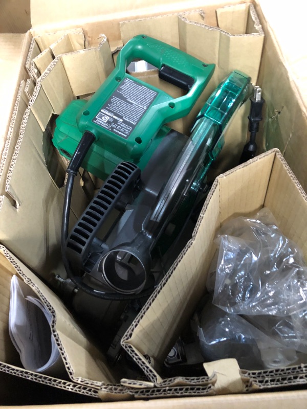 Photo 4 of ***USED - UNABLE TO TEST - LIKELY MISSING PARTS***
Metabo HPT Compound 10" Miter Saw with 10-Inch Fine Finish Blade w/ 10-Inch VPR Fine Finish Blade