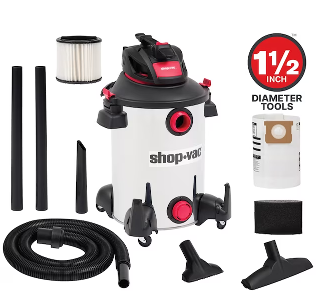 Photo 1 of ***Parts Only***Shop-Vac 12-Gallons 6-HP Corded Wet/Dry Shop Vacuum with Accessories Included
