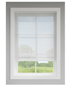 Photo 1 of ***PARTS ONLY NONREFUNDABLE****LEVOLOR Trim+Go 1-in Slat Width 43-in x 72-in Cordless White Aluminum Room Darkening Mini Blinds