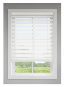 Photo 1 of ***PARTS ONLY NONREFUNDABLE***LEVOLOR Trim+Go 2-in Slat Width 23-in x 72-in Cordless White Faux Wood Room Darkening Horizontal Blinds