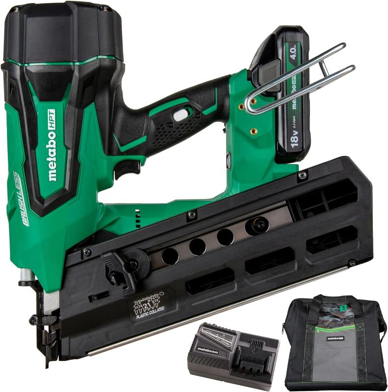 Photo 1 of [FOR PARTS, READ NOTES] NONREFUNDABLE
 Metabo HPT 3.5-in 21-Degree Cordless Framing Nailer (Battery & Charger Included)