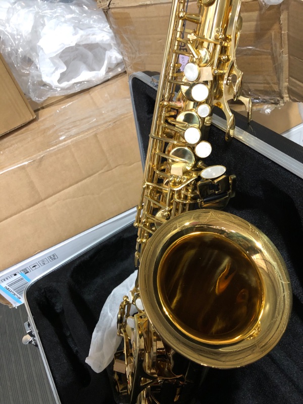 Photo 3 of * used * incomplete * see images *
OPUS USA by Ktone Professional Gold Alto Saxophone With Silver Plated Key Sax