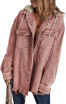 Photo 1 of Dokotoo Womens 2023 Fall Corduroy Shacket Jacket 