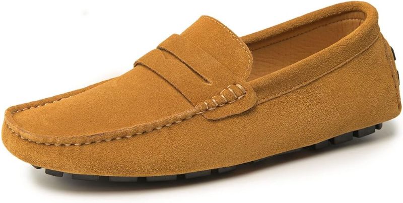 Photo 1 of Go Tour Men's Moccasin Loafers Slip On Driving Shoes Moccasin