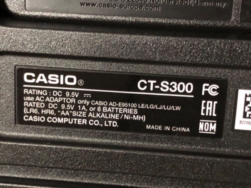 Photo 7 of ***DAMAGED - UNTESTED - SEE COMMENTS***
Casio CT-S300 61-Key Premium Keyboard Pack