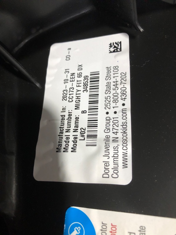 Photo 3 of ***USED - DIRTY - STAINED***
Cosco Mighty Fit 65 DX Convertible Car Seat (Heather Onyx Gray)