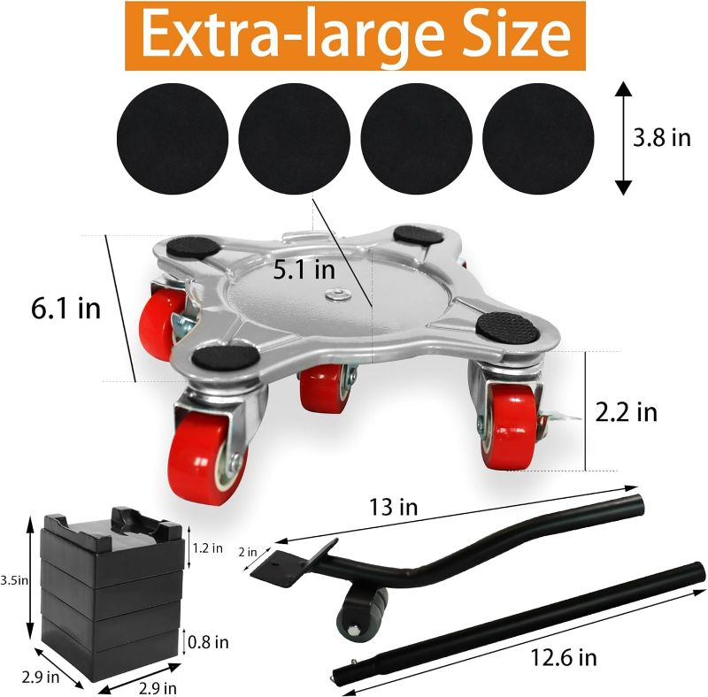 Photo 4 of 
?Upgrade Large?Furniture Dolly & Furniture Rollers Mover with 5 Wheels