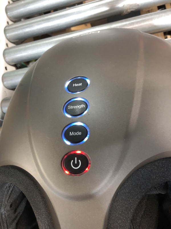 Photo 1 of Breo Foot Massager Machine with Heat, Shiatsu Deep Tissue Kneading, Rolling Massage for Relief, Fits Feet Up to Men Size 12 1 Count (Pack of 1)
