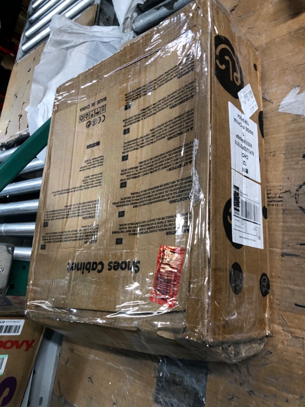 Photo 1 of Shoe Rack Storage Cabinet with Doors, Portable Shoes Rack Organizer,