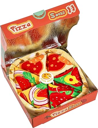 Photo 1 of AGRIMONY Funny Pizza Socks Box