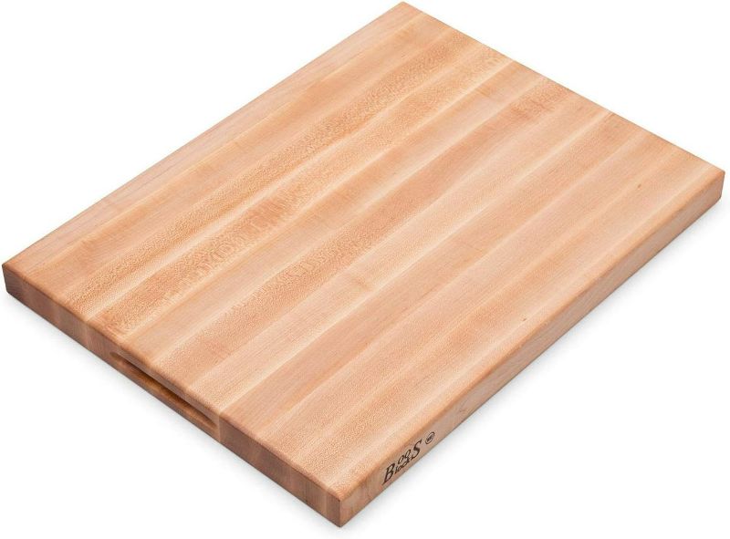 Photo 1 of (READ FULL POST) John Boos - R2418 Platinum Commercial Series Maple Wood Edge Grain Reversible Cutting Board, 24'' x 18'' x 1.75''