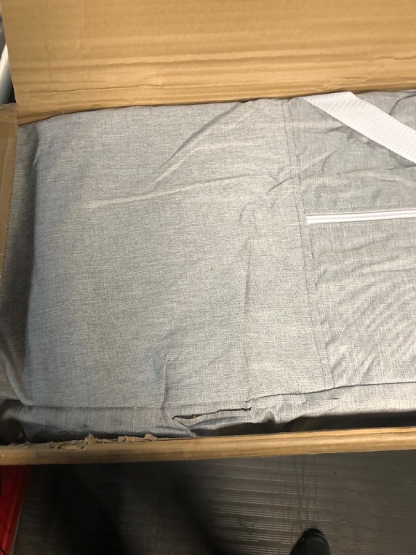Photo 1 of Baby Delight Horizon Full Size Crib | Portable Baby Bed | Breathable Mesh Baby Crib | Luxe Quilted Fabric | Grey