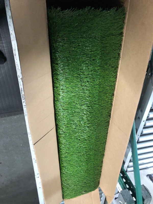 Photo 2 of Heyroll Artificial Turf Grass 4' x 6', 1.38 Inch Realistic Artificial Grass Rug, Fake Grass Mat Thick with Rubber Backing