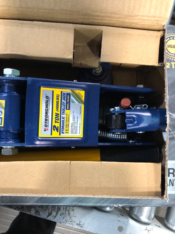 Photo 4 of 2 Ton Heavy Duty Floor Jack, Lifting Range 5-1/8" to 13",Hydraulic Low Profile Trolley Service Car Jack,4,000 lb Capacity,Blue